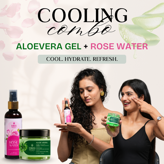 The Cooling Combo (Aloe Vera+Rose Water)