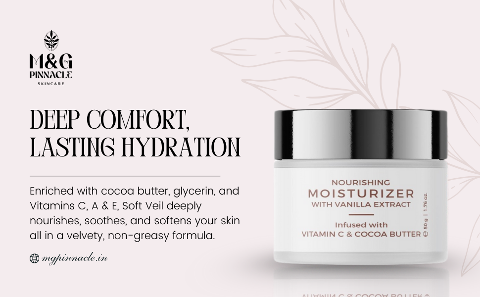 M&G Pinnacle Soft Veil – Cocoa Butter & Vitamin-Enriched Moisturiser