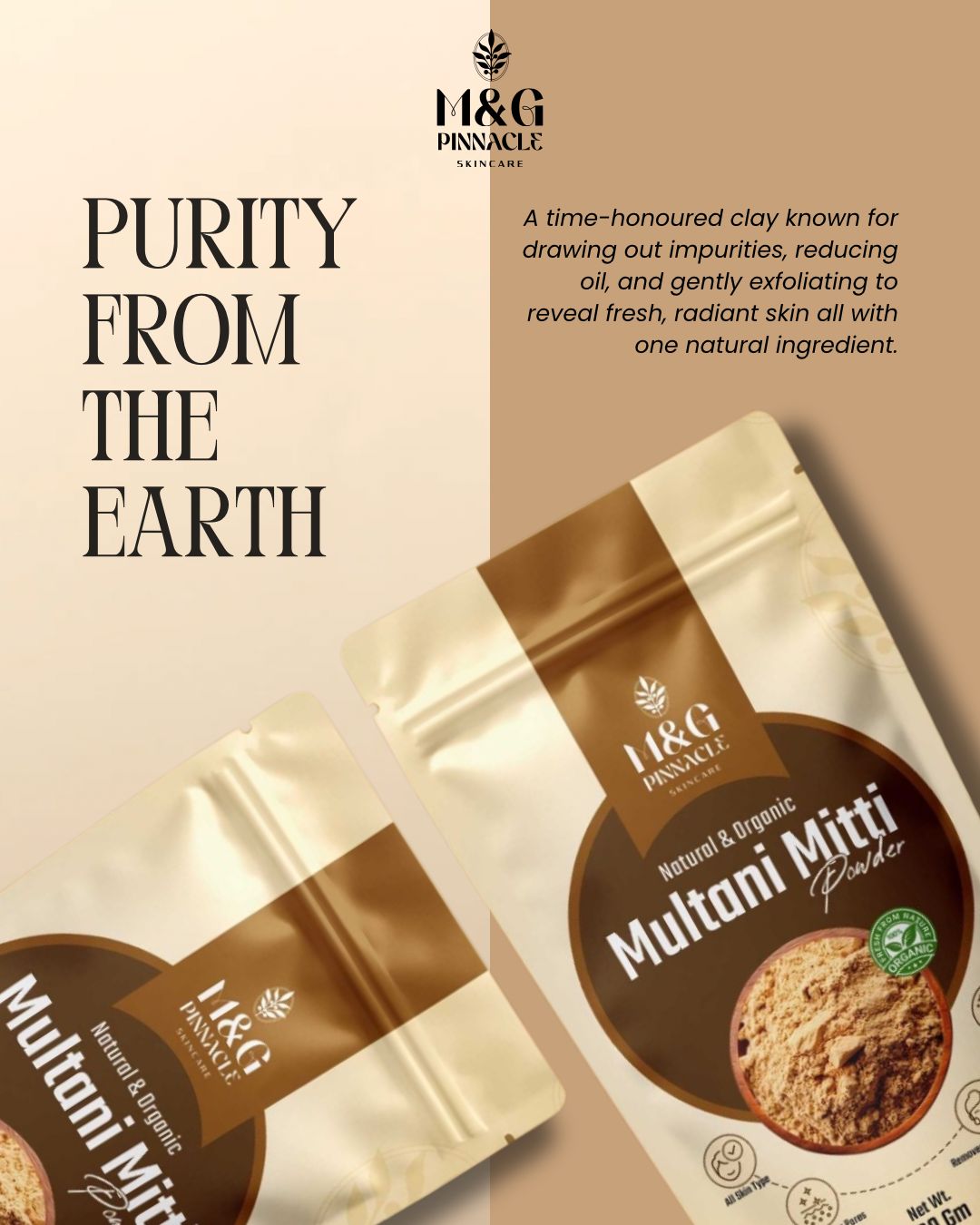 M&G Pinnacle Multani Mitti Powder (200gm)