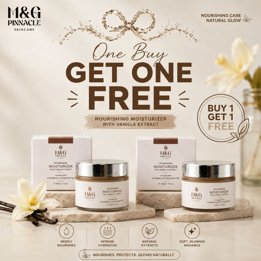 BUY 1 GET 1 FREE !! Vanilla Velvet Moisturizer - 50+50gm | M&G Pinnacle